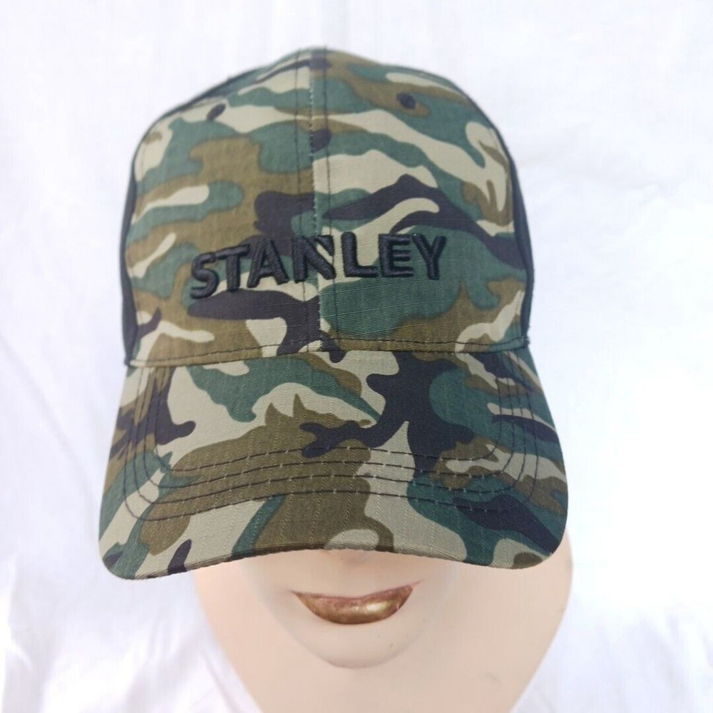 Stanley Camo Black Hat Snapback Adjustable Mens